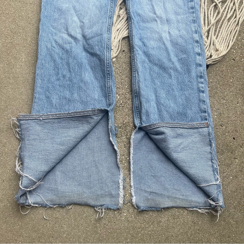 Zara High Rise Split Leg Jeans Size 10 - Picture 5 of 10